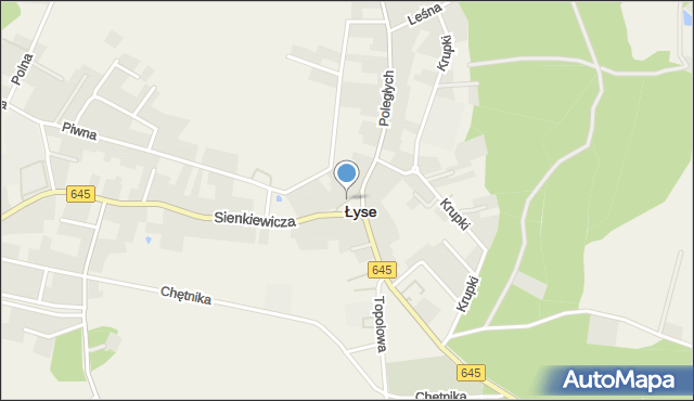 Łyse powiat ostrołęcki, Plac 3 Maja, mapa Łyse powiat ostrołęcki