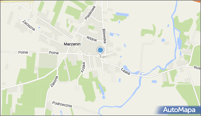 Marzenin gmina Sędziejowice, Plac Różany, mapa Marzenin gmina Sędziejowice