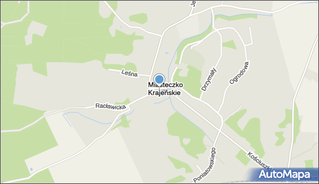 Miasteczko Krajeńskie, Plac Wolności, mapa Miasteczko Krajeńskie