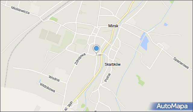 Mirsk, Plac Targowy, mapa Mirsk