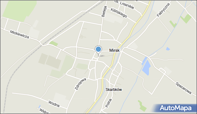 Mirsk, Plac Wolności, mapa Mirsk