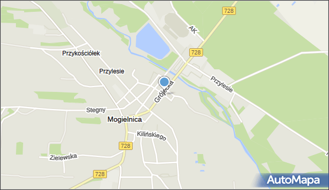 Mogielnica powiat grójecki, Plac Dół, mapa Mogielnica powiat grójecki