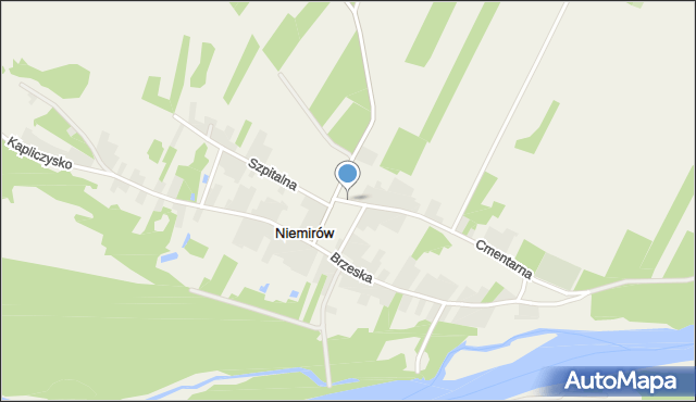 Niemirów gmina Mielnik, Plac Olszewskiego Michała, ks., mapa Niemirów gmina Mielnik