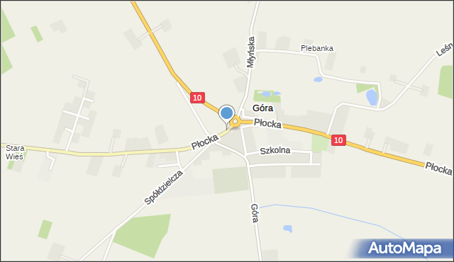 Nowa Góra gmina Staroźreby, Płocka, mapa Nowa Góra gmina Staroźreby