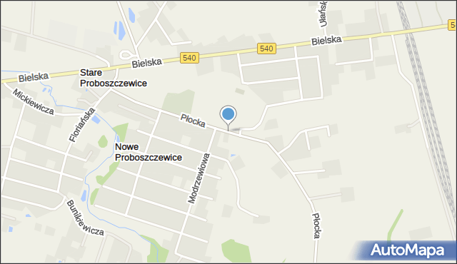 Nowe Proboszczewice, Płocka, mapa Nowe Proboszczewice