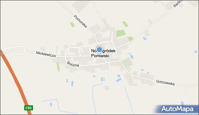 Nowogródek Pomorski, Plac św. Floriana, mapa Nowogródek Pomorski