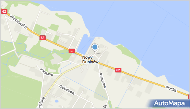 Nowy Duninów, Plac Strażacki, mapa Nowy Duninów