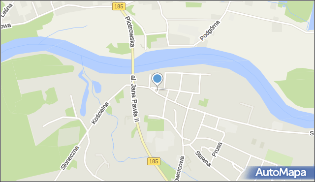 Obrzycko, Plac Kościuszki Tadeusza, gen., mapa Obrzycko