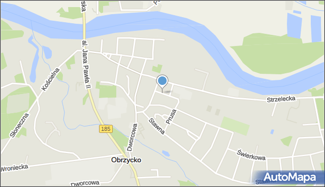 Obrzycko, Plac Lipowy, mapa Obrzycko