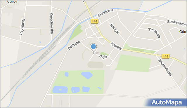 Odolanów powiat ostrowski, Plac Targowy, mapa Odolanów powiat ostrowski