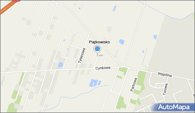 Piątkowisko, Platynowa, mapa Piątkowisko