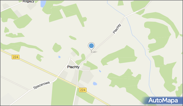 Płachty gmina Liniewo, Płachty, mapa Płachty gmina Liniewo