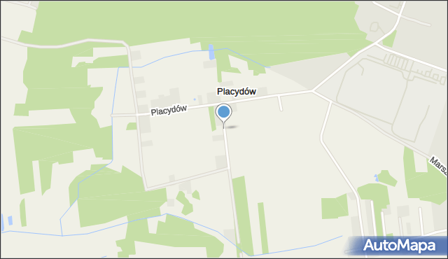 Placydów, Placydów, mapa Placydów