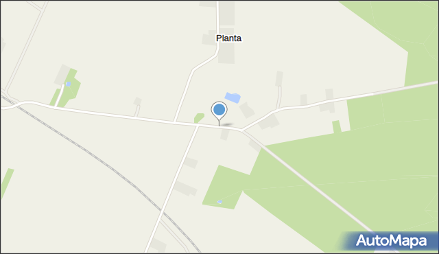 Planta gmina Wohyń, Planterska, mapa Planta gmina Wohyń