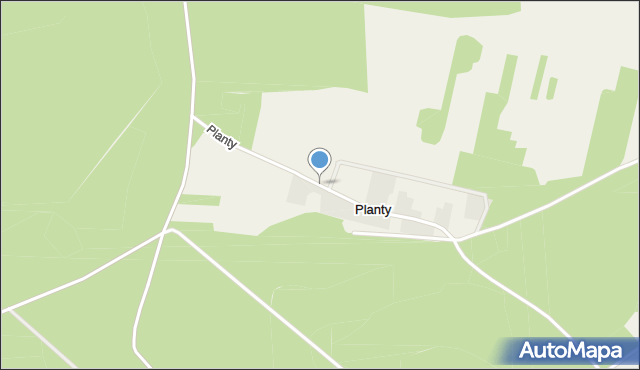Planty, Planty, mapa Planty