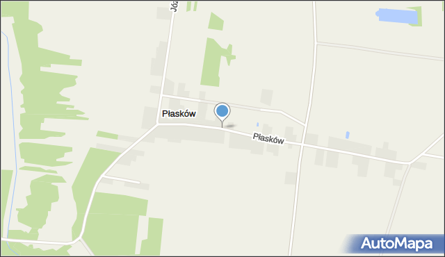 Płasków, Płasków, mapa Płasków