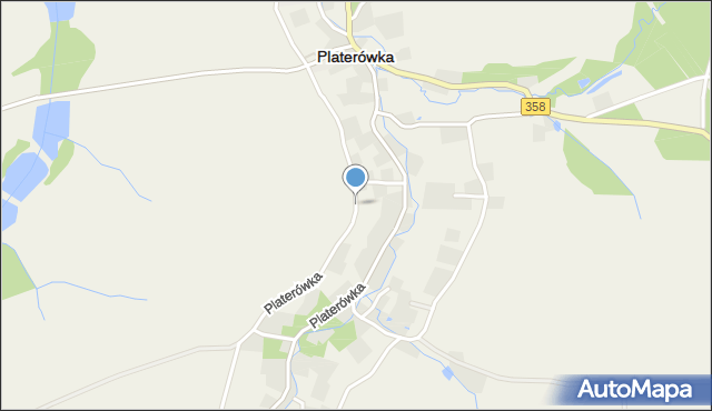 Platerówka, Platerówka, mapa Platerówka