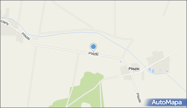 Pliszki, Pliszki, mapa Pliszki