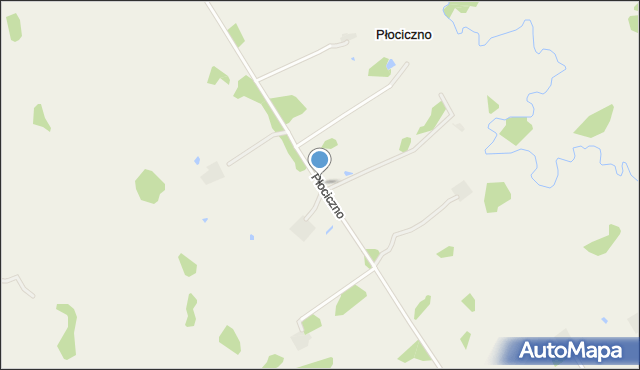 Płociczno gmina Bakałarzewo, Płociczno, mapa Płociczno gmina Bakałarzewo