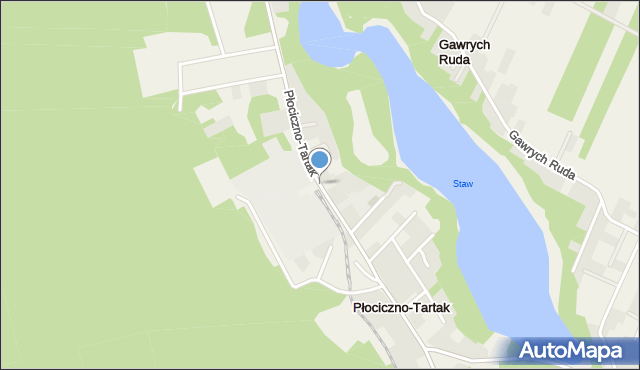 Płociczno-Tartak, Płociczno-Tartak, mapa Płociczno-Tartak