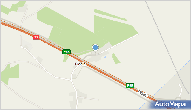 Płocin, Płocin, mapa Płocin