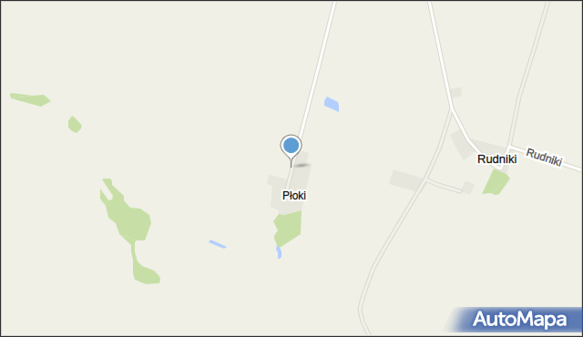 Płoki gmina Choszczno, Płoki, mapa Płoki gmina Choszczno