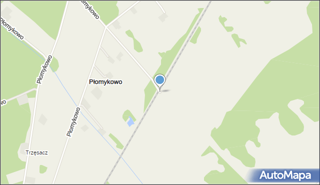 Płomykowo, Płomykowo, mapa Płomykowo