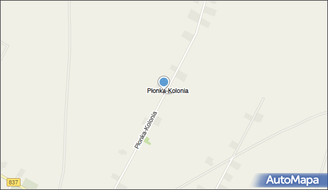 Płonka-Kolonia, Płonka-Kolonia, mapa Płonka-Kolonia