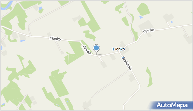 Płonko, Płonko, mapa Płonko