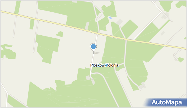 Płosków-Kolonia, Płosków-Kolonia, mapa Płosków-Kolonia