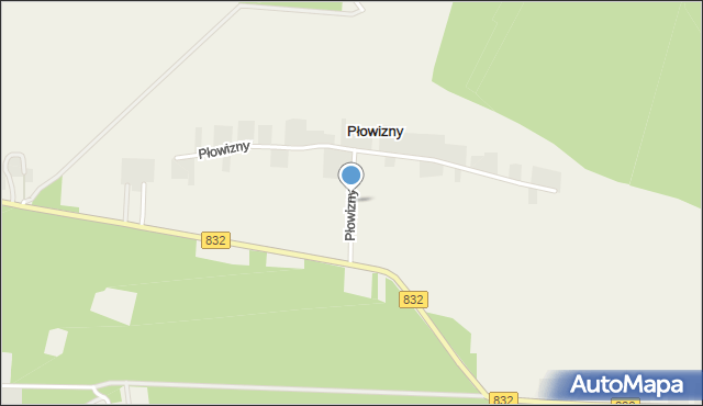 Płowizny, Płowizny, mapa Płowizny