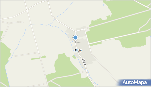 Pluty gmina Paprotnia, Pluty, mapa Pluty gmina Paprotnia