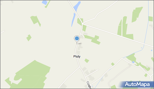 Pluty gmina Tuszów Narodowy, Pluty, mapa Pluty gmina Tuszów Narodowy