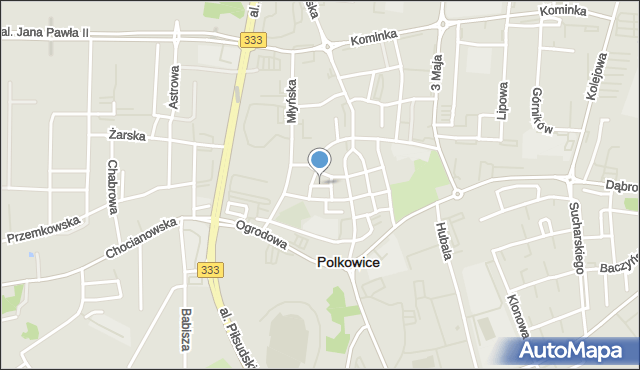 Polkowice, Plac Piastów, mapa Polkowice