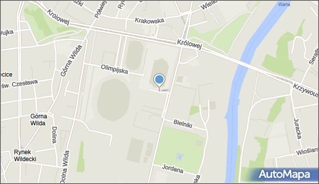 Poznań, Plac Armii Poznań, mapa Poznania