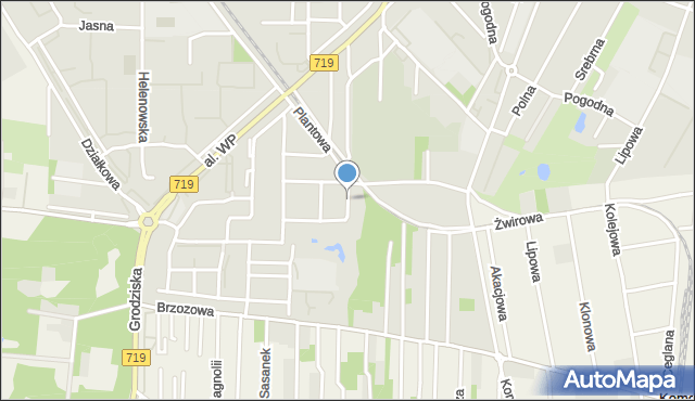 Pruszków, Plac Wyszyńskiego Stefana, ks. kard., mapa Pruszków