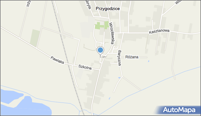 Przygodzice, Plac Powstańców Wielkopolskich, mapa Przygodzice