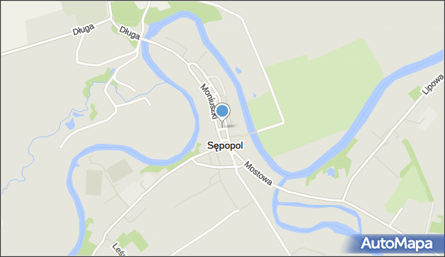 Sępopol, Plac Kopernika Mikołaja, mapa Sępopol