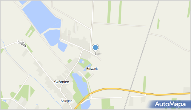 Skórnice, Pląskowicka, mapa Skórnice