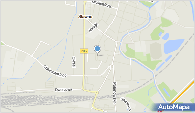 Sławno, Plac Wolności, mapa Sławno