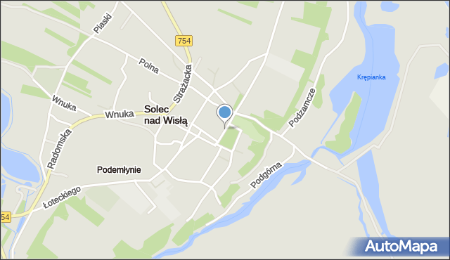 Solec nad Wisłą, Plac Bolesława Śmiałego, mapa Solec nad Wisłą