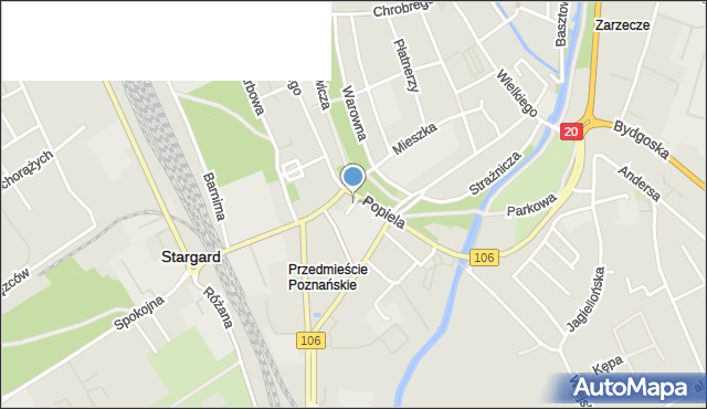 Stargard, Plac Ducha Świętego, mapa Stargard