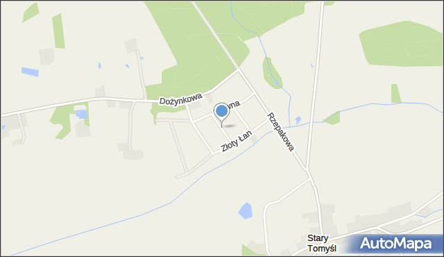 Stary Tomyśl, Plonowa, mapa Stary Tomyśl