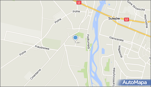 Sulejów powiat piotrkowski, Plac Grochowskiego Antoniego, ks. kan., mapa Sulejów powiat piotrkowski