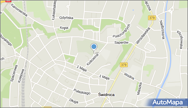 Świdnica, Plac Pokoju, mapa Świdnicy