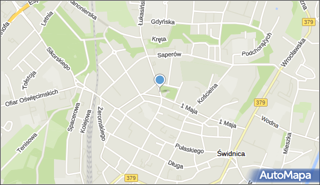 Świdnica, Plac św. Małgorzaty, mapa Świdnicy