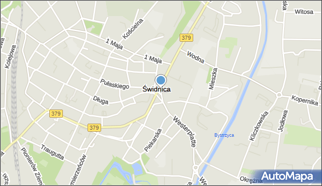 Świdnica, Plac Wolności, mapa Świdnicy