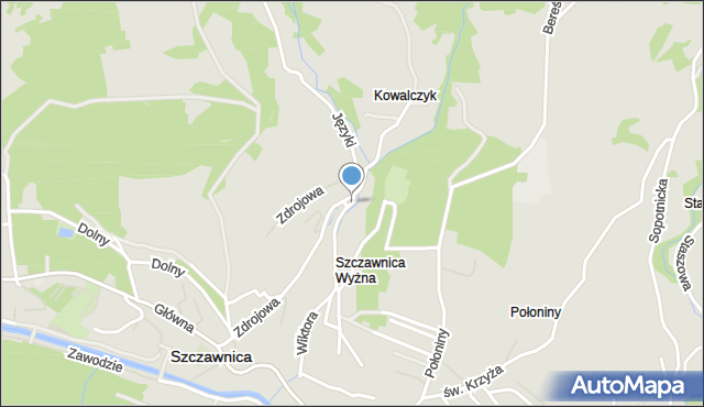 Szczawnica, Plac Dietla, mapa Szczawnica