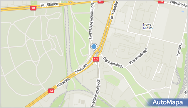 Szczecin, Plac Szyrockiego Jana, prof., mapa Szczecina