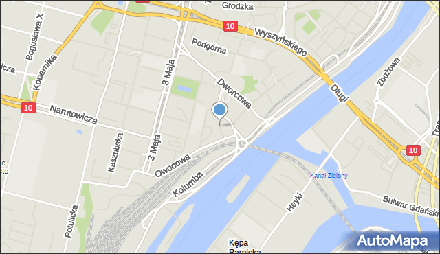 Szczecin, Plac Grodnicki, mapa Szczecina